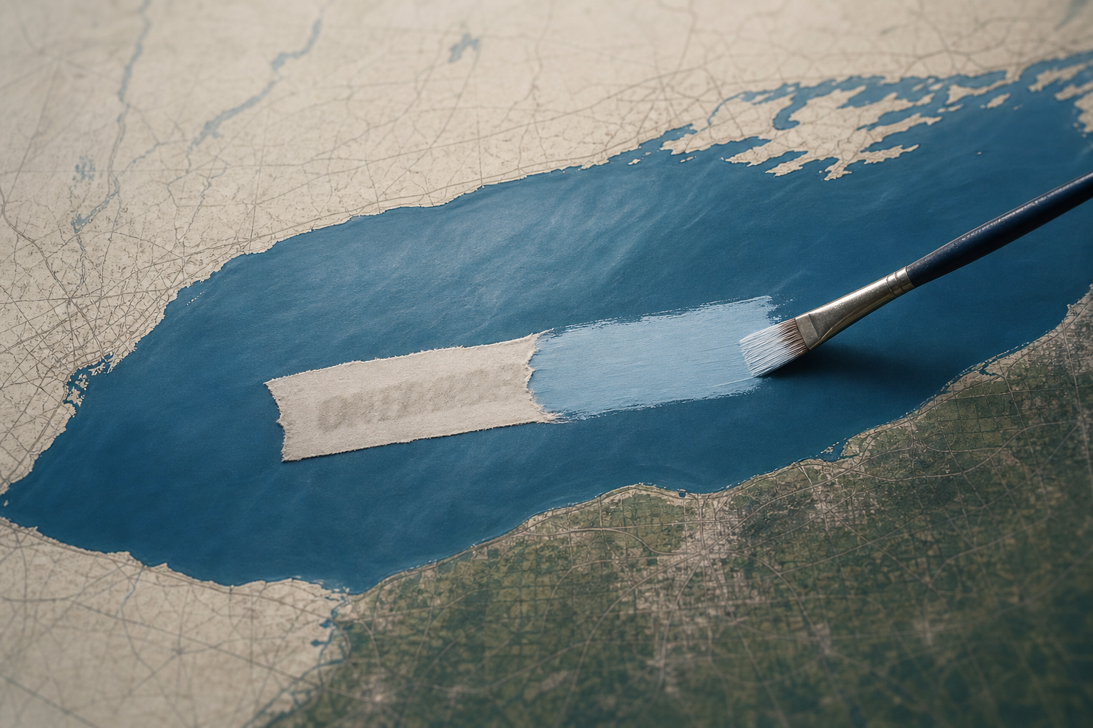 Google Maps renamed Lake Ontario to Lake America inside the US. cover