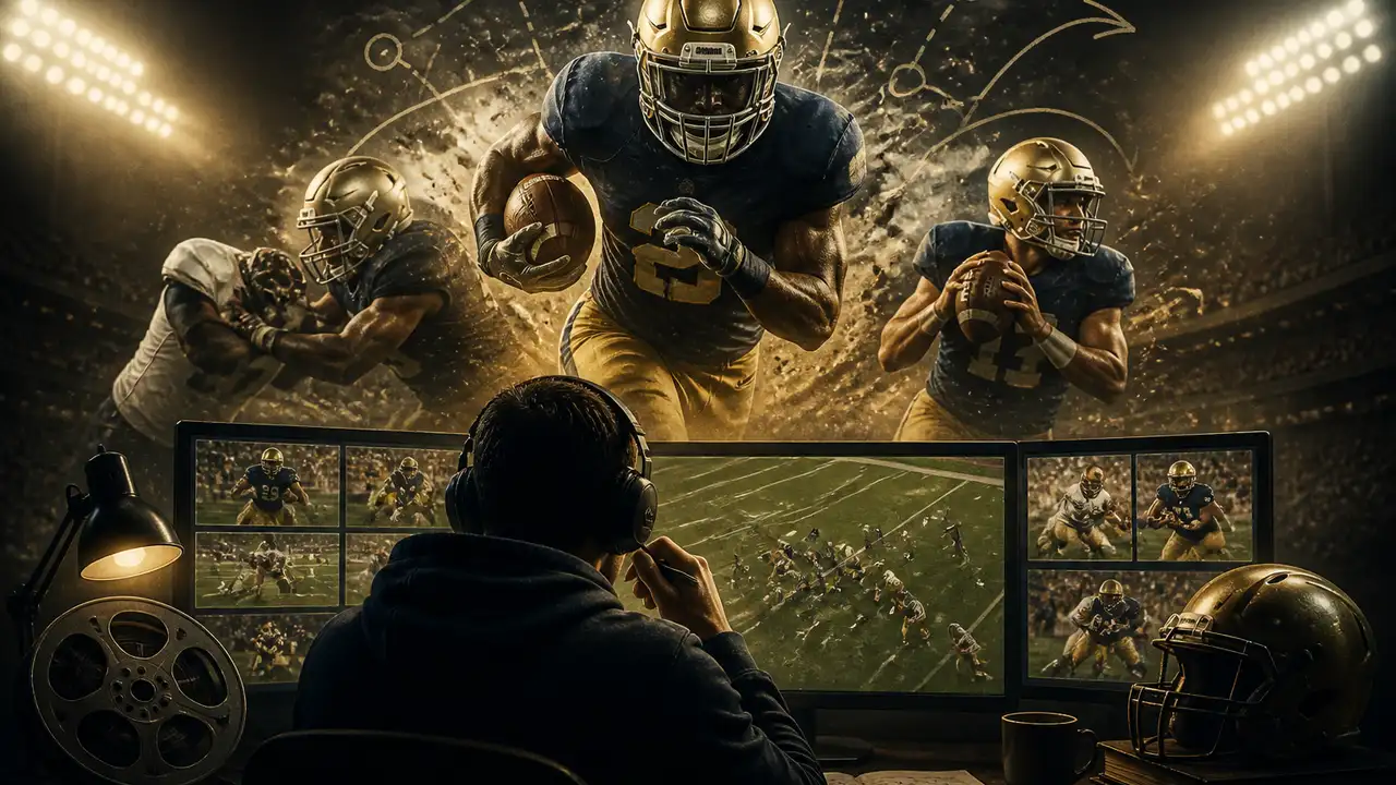 Freeman shows how moving Aneyas Williams changed Notre Dame’s blocking angles cover