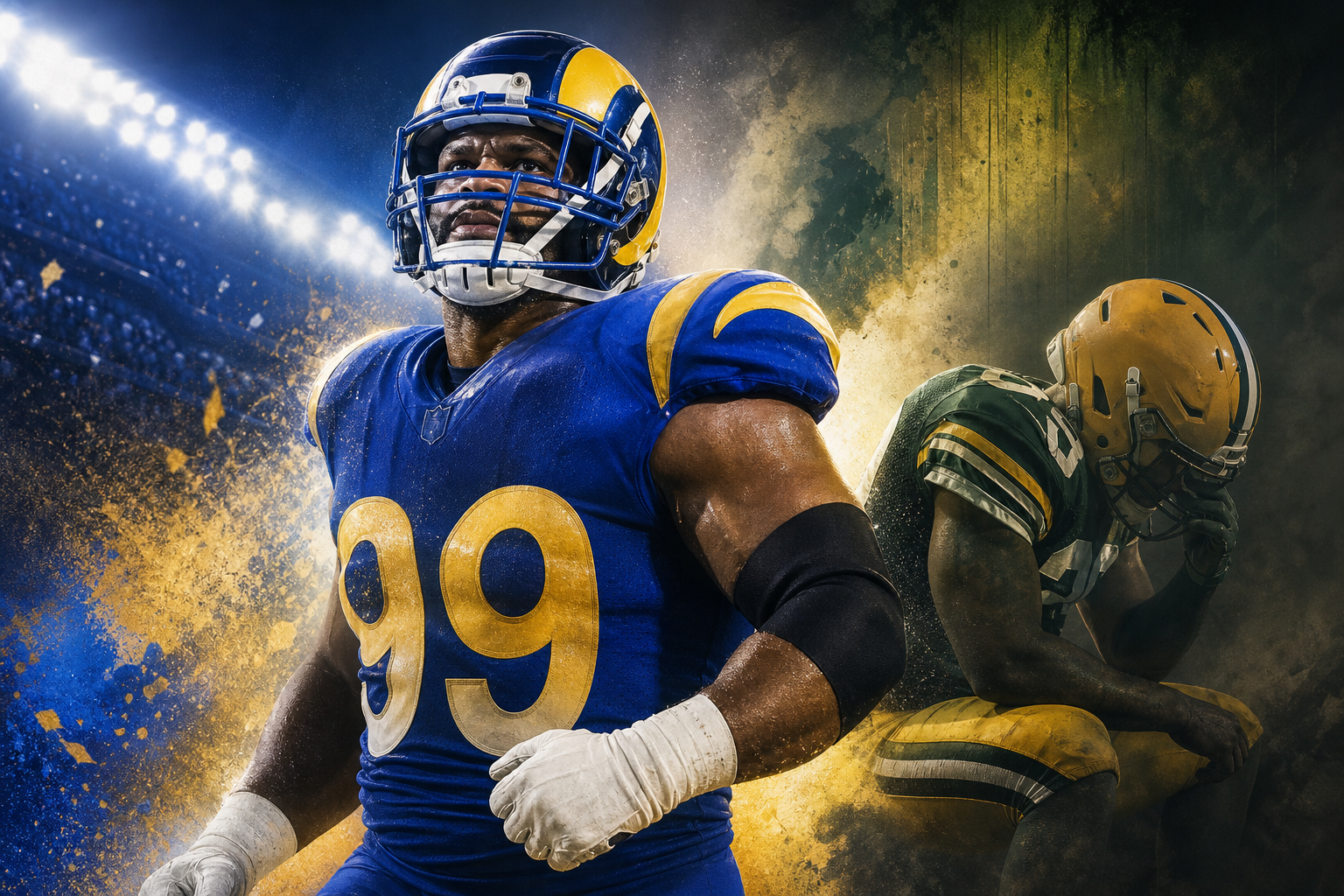 Aaron Donald is on the Rams 53. Josh Jacobs is on the commissioner's exempt list. cover